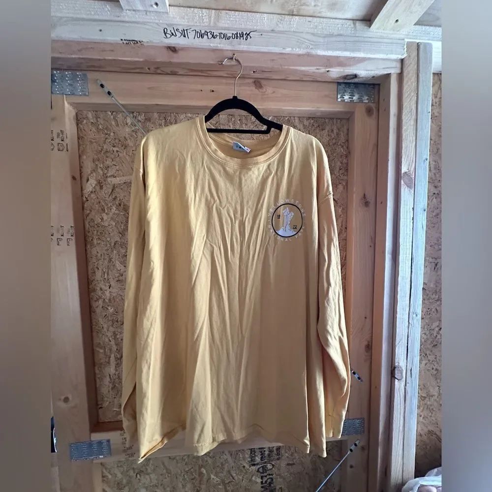 Yellow Long Sleeve Men's Shirt